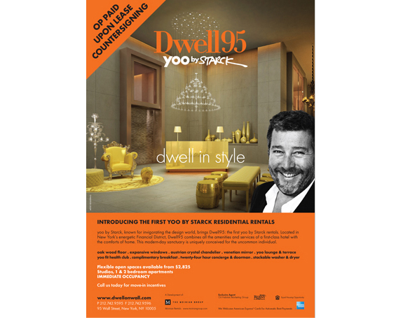 Dwell95, Yoo By Starck (residential rentals, NY)